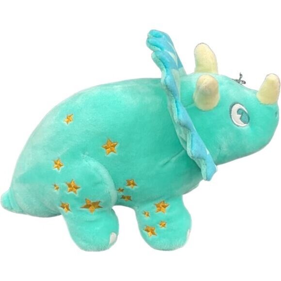 Disneys Animal Kingdom Triceratops Plush Toy With Gold Stars & Turquoise Design - Picture 6 of 8